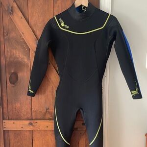 Black and Yellow Wetsuit